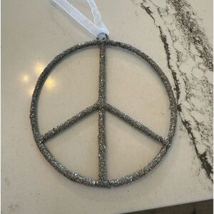 Pottery Barn Peace Sign Ornaments